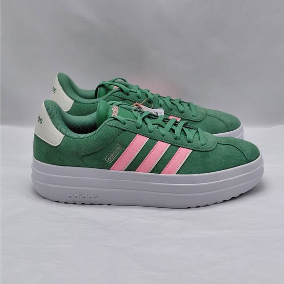 adidas Shoes - Adidas VL Court Bold Women's Sneakers Platform Shoes 8.5 Green Casual Athletic